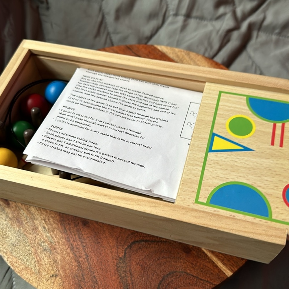 Desktop Croquet Set in new condition - Picture 6 of 7